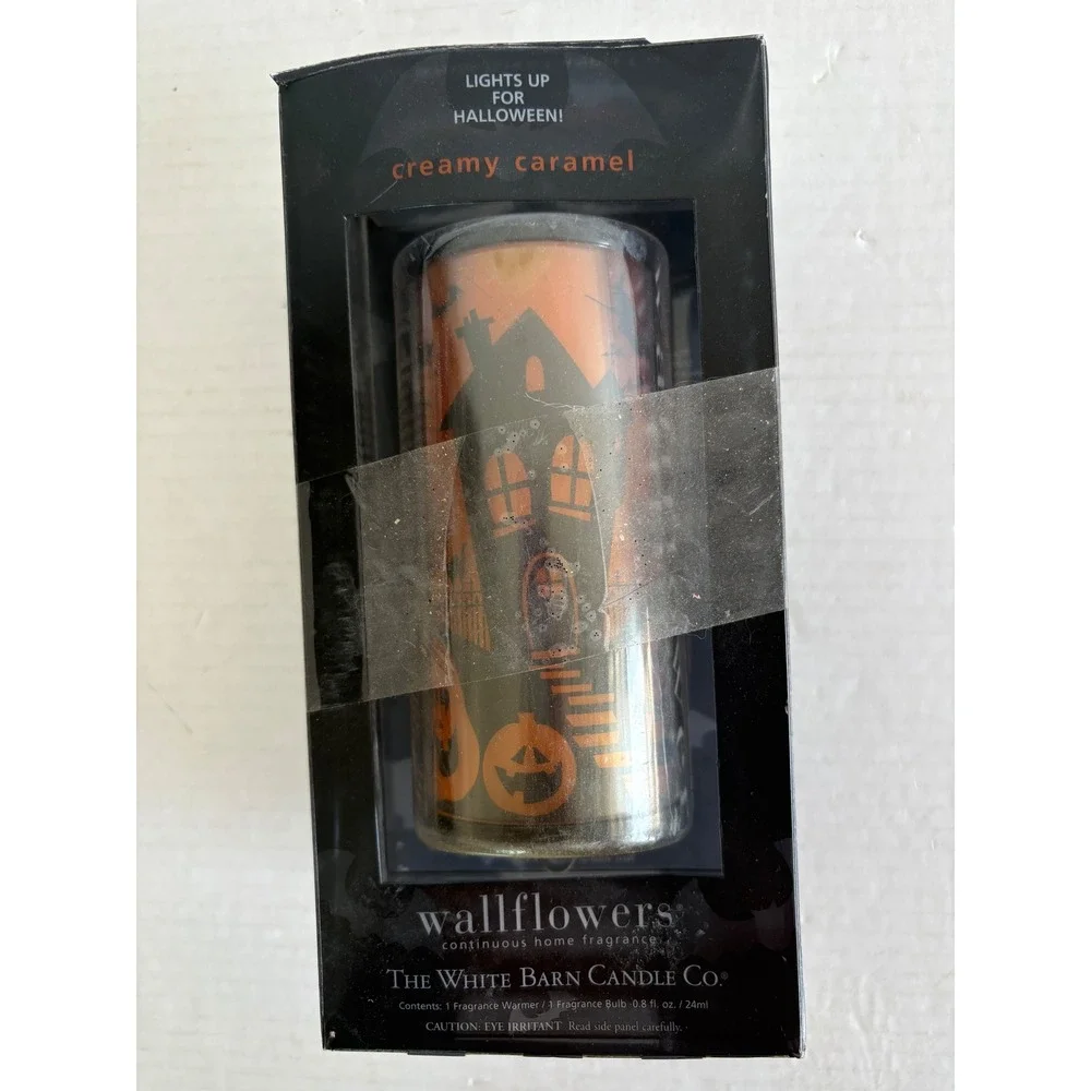 Bath & Body Works Wallflowers Halloween Haunted House Creamy Caramel Plug In New